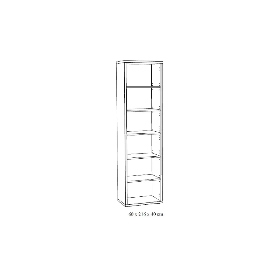 Ensemble de 8 meubles de bureau professionnel coloris gris effet bois collection SOON
