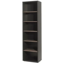 Ensemble de 8 meubles de bureau professionnel coloris chene vieilli et noir collection SOON