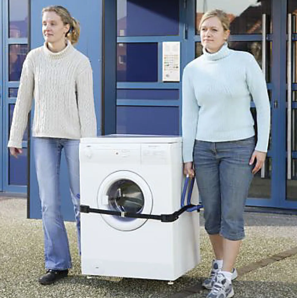 Ensemble de 2 poignées de transport en acier gainé Mottez charge maxi 80 kg