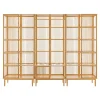 Ensemble de 1 portant Vemb et 2 étagères Trundholm bambou 185 x 240 x 45 cm naturel