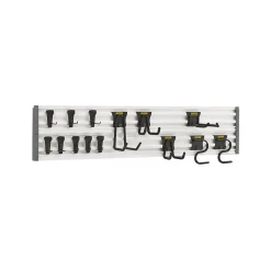 Ensemble de 2 rails 120 cm de rangement 18 accessoires STST22000 STANLEY