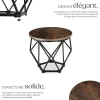 Ensemble de 2 Tables basses Style industriel