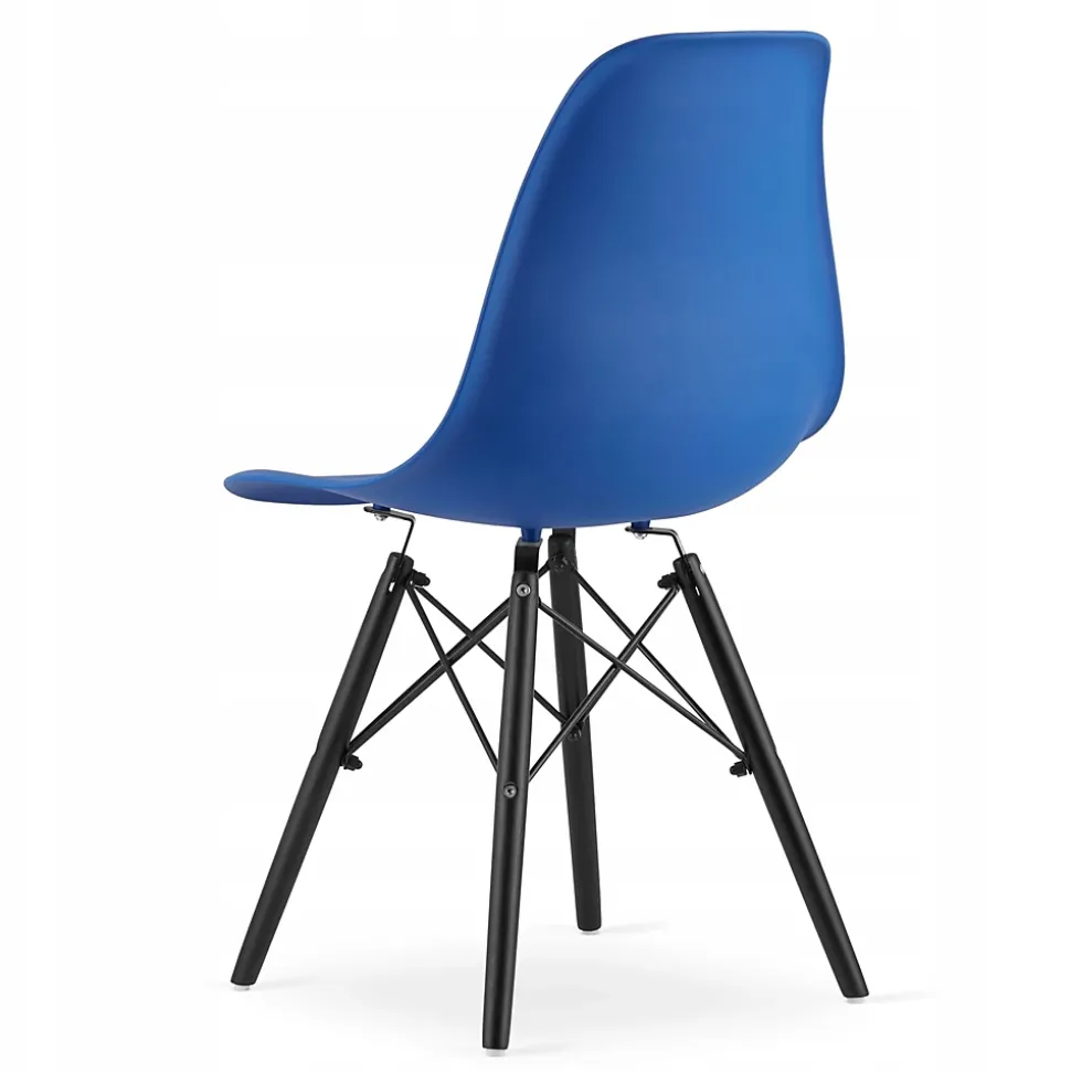 Ensemble de 4 tables rondes noires au design moderne Valora KOVA 80