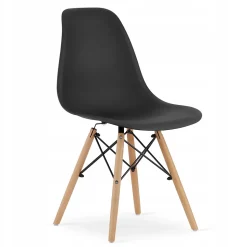 Ensemble de 2 tables rondes Valora KOVA 60 en bois de hêtre noir