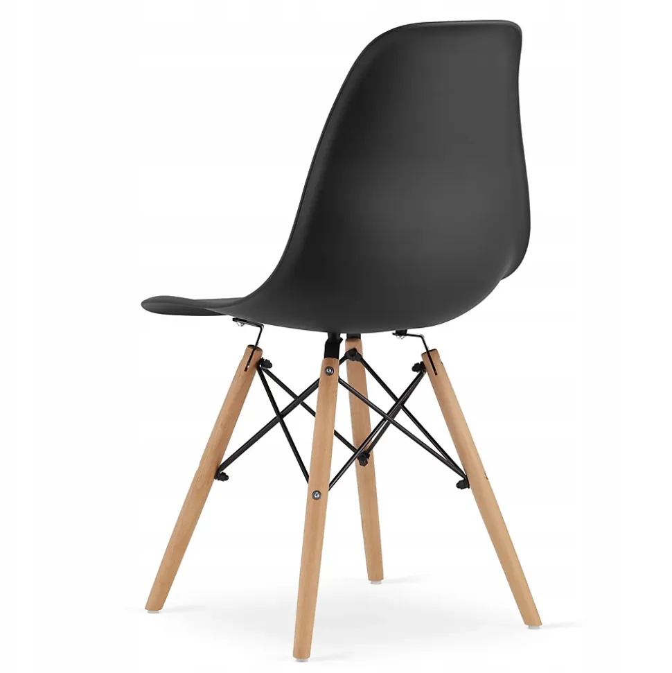 Ensemble de 2 tables rondes Valora KOVA 60 en bois de hêtre noir