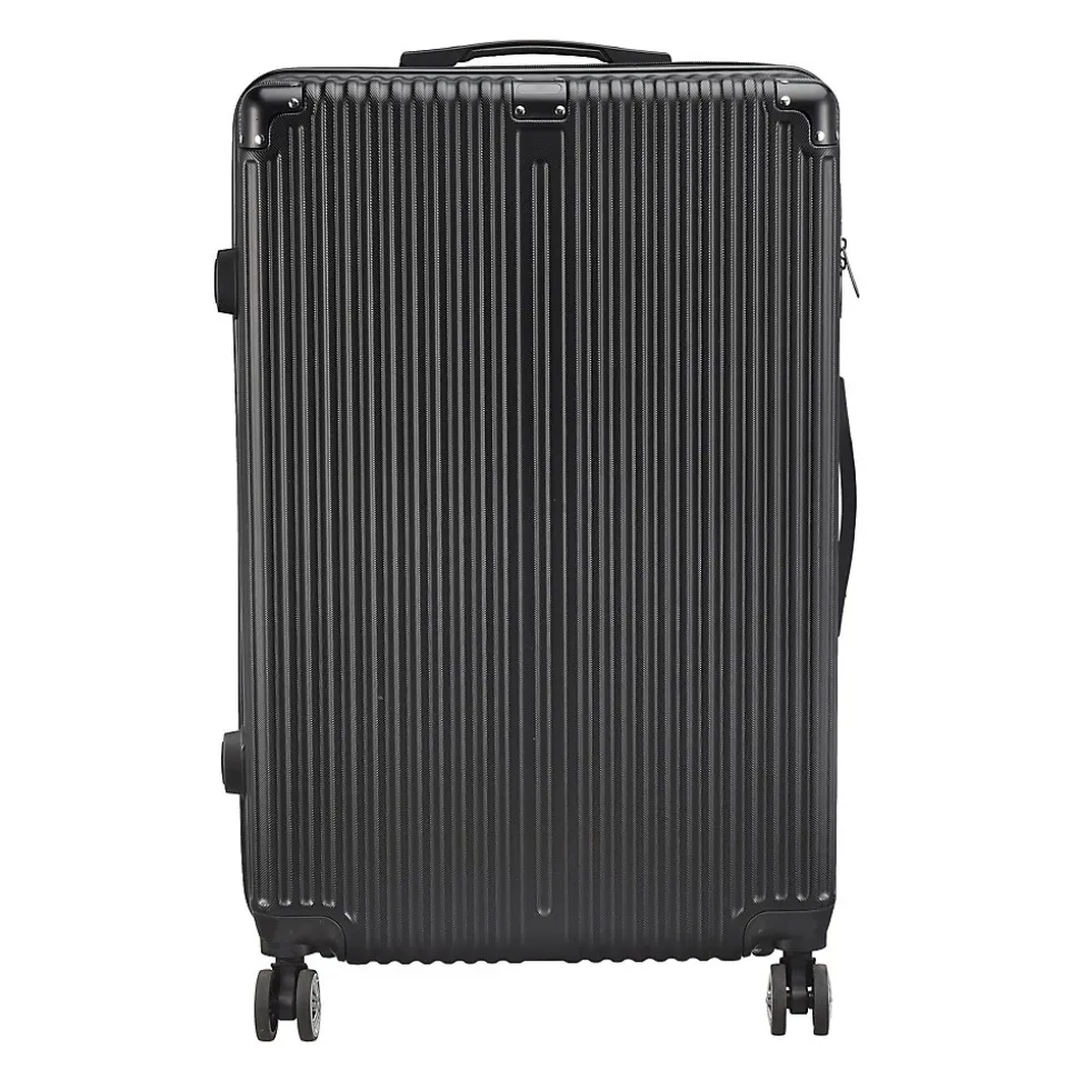 Ensemble De 3 Valises De Voyage Légères Et Rigides, Avec Poignée Télescopique Et Cadenas, Noir