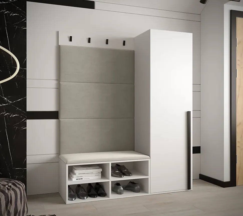 Ensemble de garde-robe Miro 6 184x134x42 (Blanc + Manila 02)
