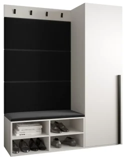 Ensemble de garde-robe Miro 6 184x134x42 (Blanc + Manila 18)