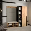 Ensemble de garde-robe Miro 1 184x164x42 (Chêne artisanal + Manila 02)