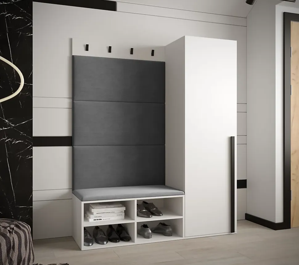 Ensemble de garde-robe Miro 6 184x134x42 (Blanc + Manila 16)