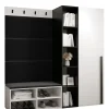 Ensemble de garde-robe Miro 1 184x164x42 (Blanc + Manila 18)