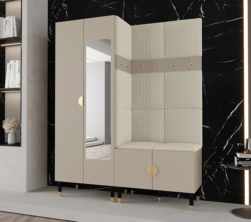 Ensemble de garde-robe Palermo 14 200x158x46 (Cachemire + Poso 100)