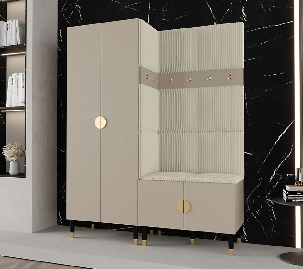 Ensemble de garde-robe Palermo 2 200x158x46 (Cachemire + Poso 100)