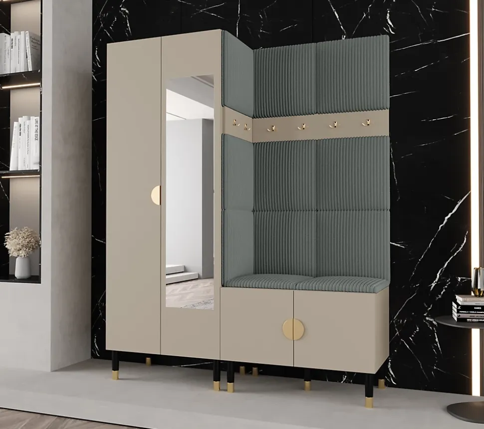 Ensemble de garde-robe Palermo 14 200x158x46 (Cachemire + Poso 60)