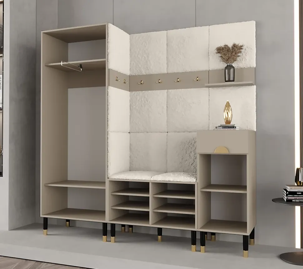 Ensemble de garde-robe Palermo 13 200x200x46 (Cachemire + Poso 60)
