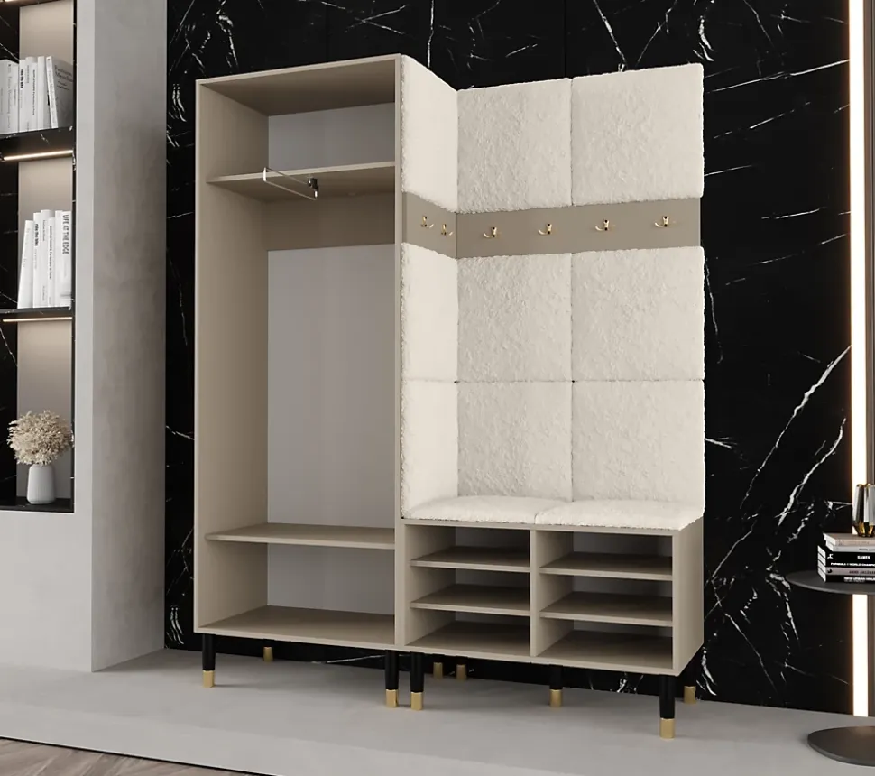 Ensemble de garde-robe Palermo 2 200x158x46 (Cachemire + Poso 60)