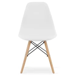Ensemble de salle à manger Valora Table blanche YURO 120x80 + 4 chaises blanches OSAKA