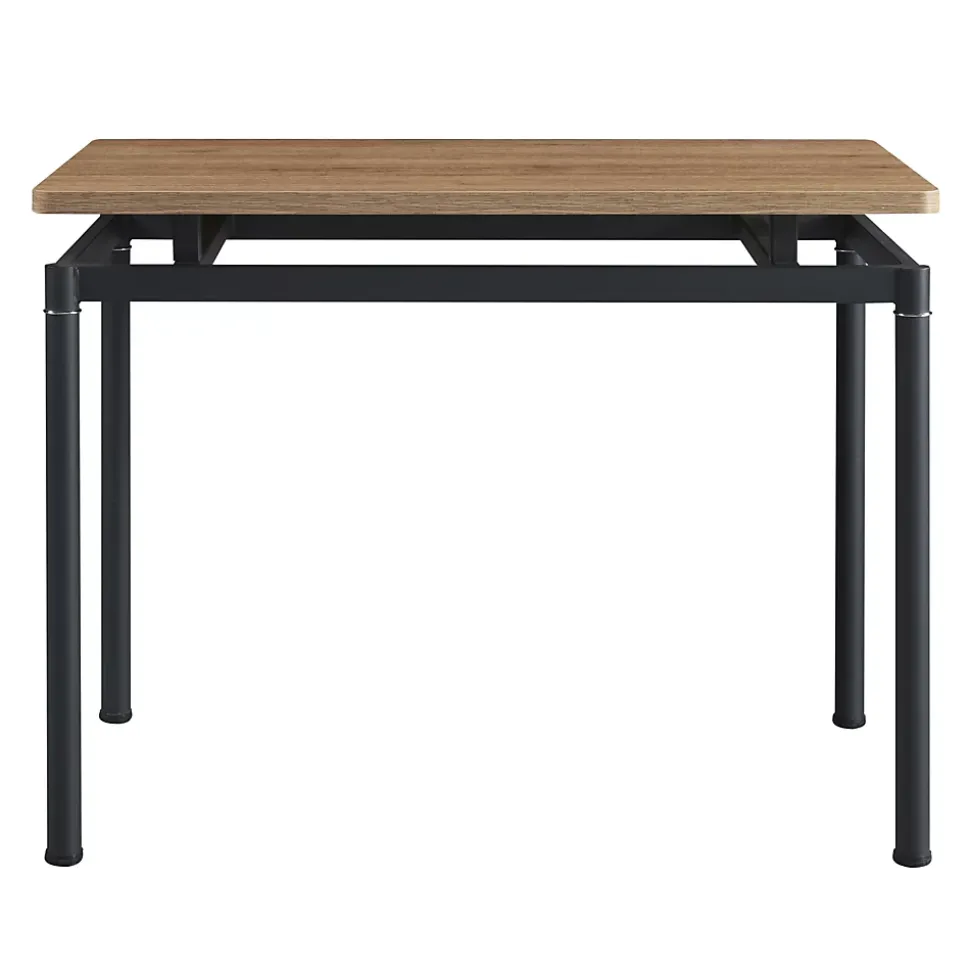 Ensemble de salle à manger Hemnes pour 4 personnes effet chêne / gris foncé en.casa