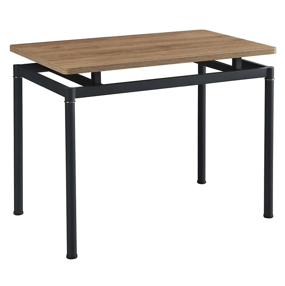 Ensemble de salle à manger Hemnes pour 4 personnes effet chêne / gris foncé en.casa
