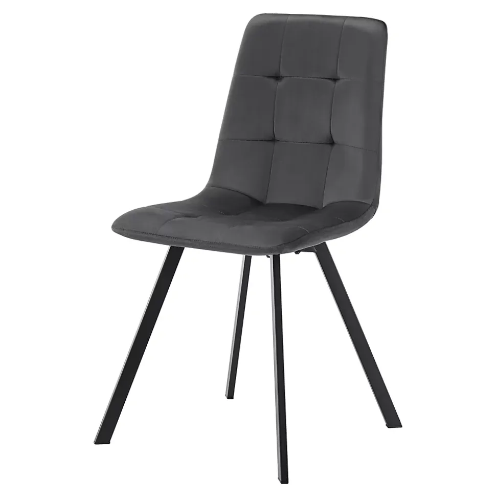 Ensemble de salle à manger Hemnes pour 4 personnes effet chêne / gris foncé en.casa