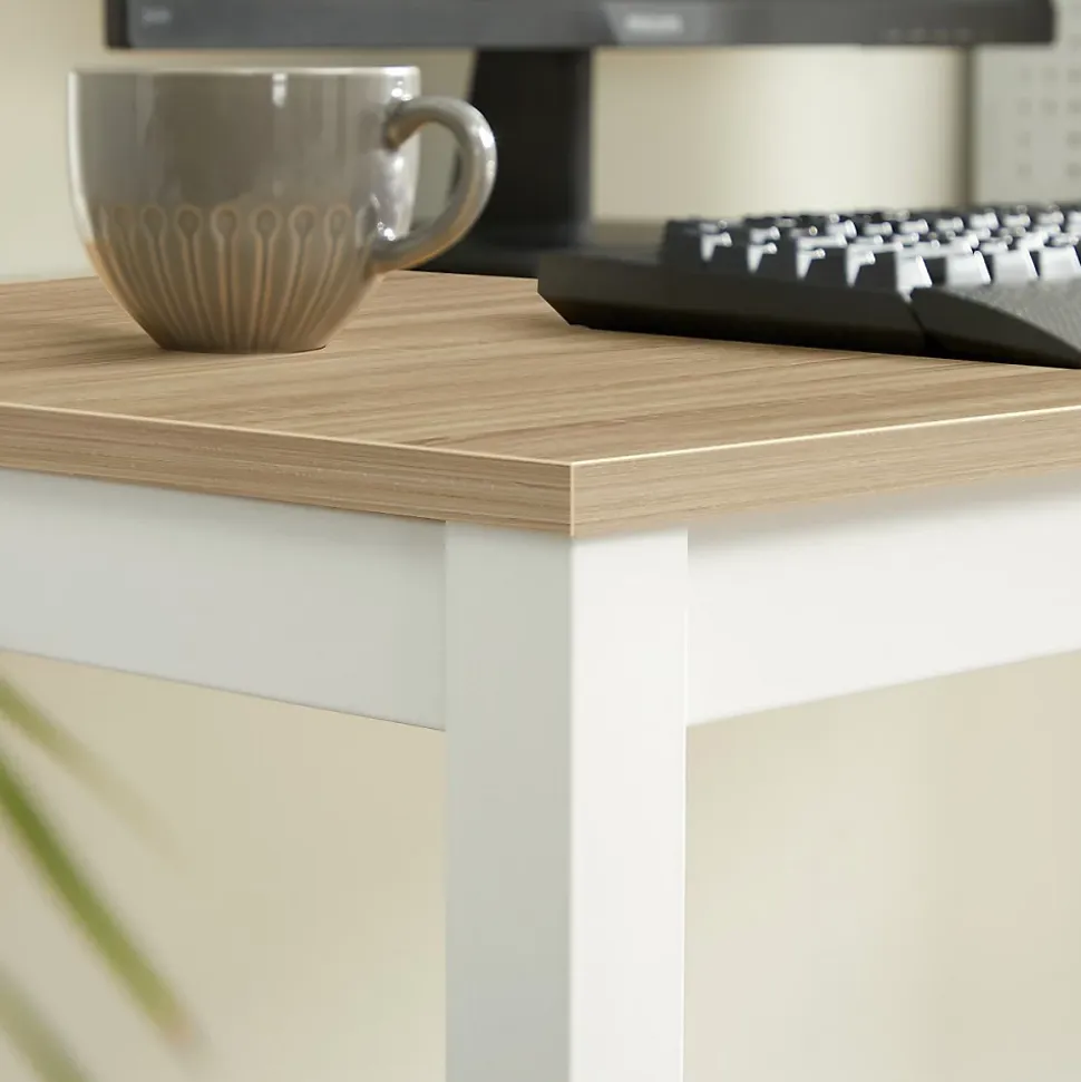 Ensemble de salle à manger Valora Table ROVA 120x60 en chêne + 4 chaises OSAKA noires