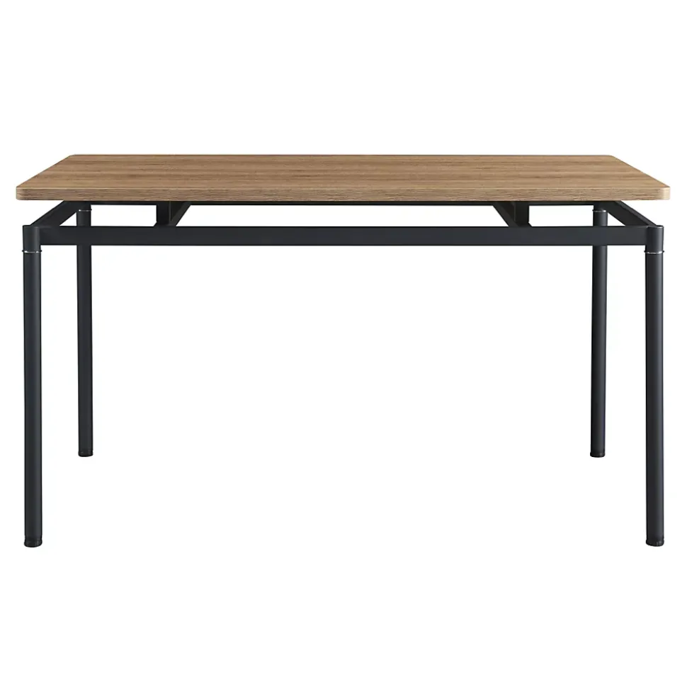 Ensemble de salle à manger Hemnes pour 4 personnes marron clair en.casa