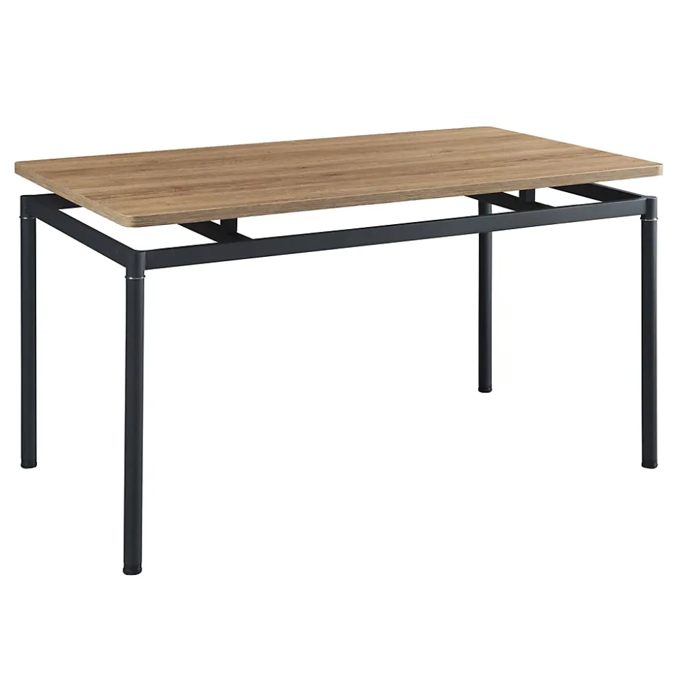 Ensemble de salle à manger Hemnes pour 4 personnes marron clair en.casa