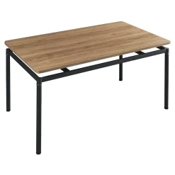Ensemble de salle à manger Hemnes pour 4 personnes marron clair en.casa