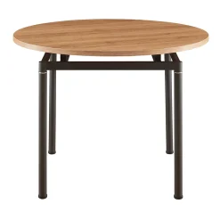 Ensemble de salle à manger Hemnes pour 4 personnes effet chêne / beige en.casa