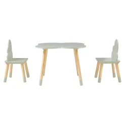 Ensemble de table et 2 chaises pour enfants Epim vert menthe en.casa
