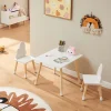 Ensemble de table et 2 chaises pour enfants Hovle blanc en.casa