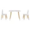 Ensemble de table et 2 chaises pour enfants Epim blanc en.casa