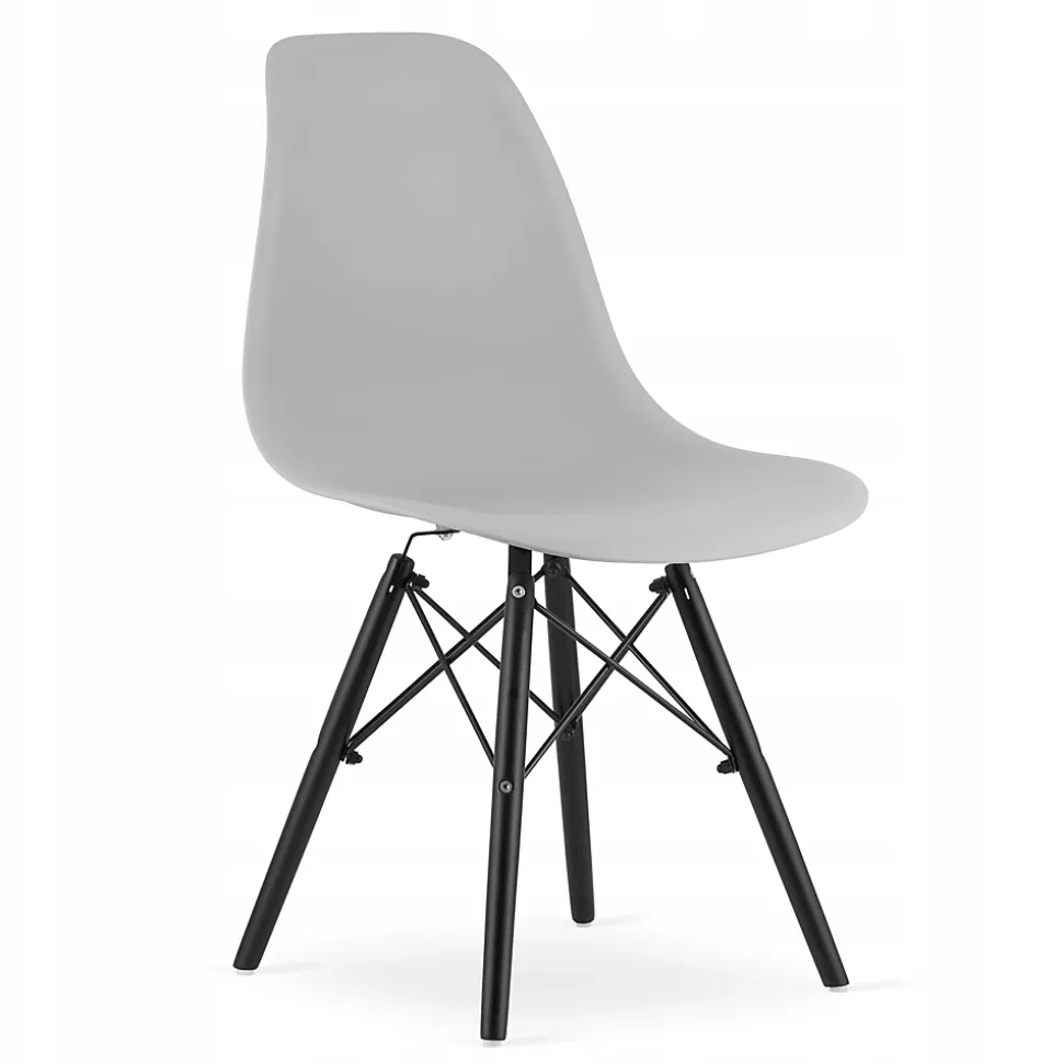 Ensemble de table ronde moderne noire Valora KOVA 80 (x4)