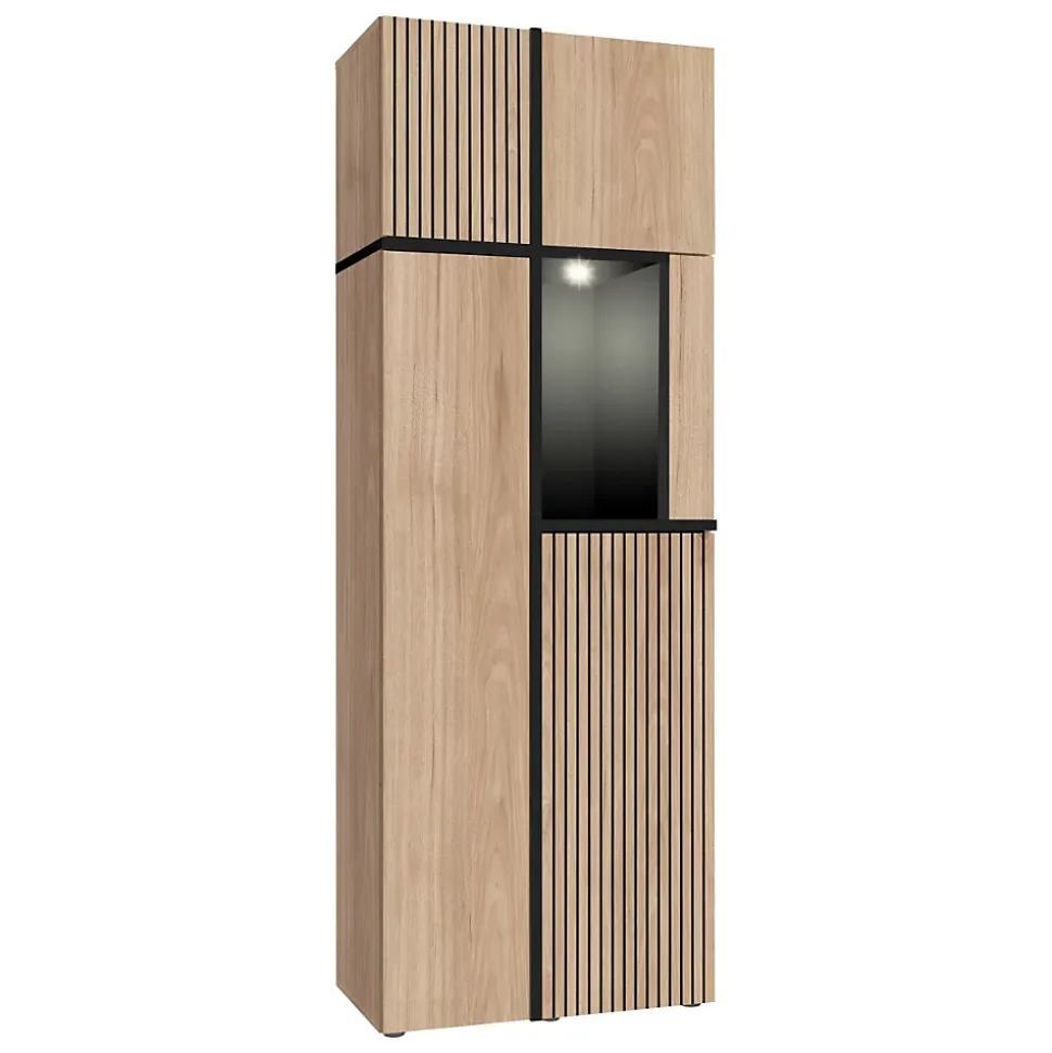 Ensemble Meuble TV Design "Cross" 330cm Naturel