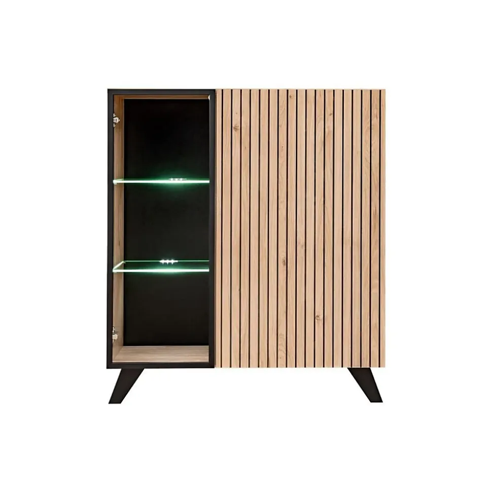 Ensemble Meuble TV "Liam" 320cm Naturel & Noir