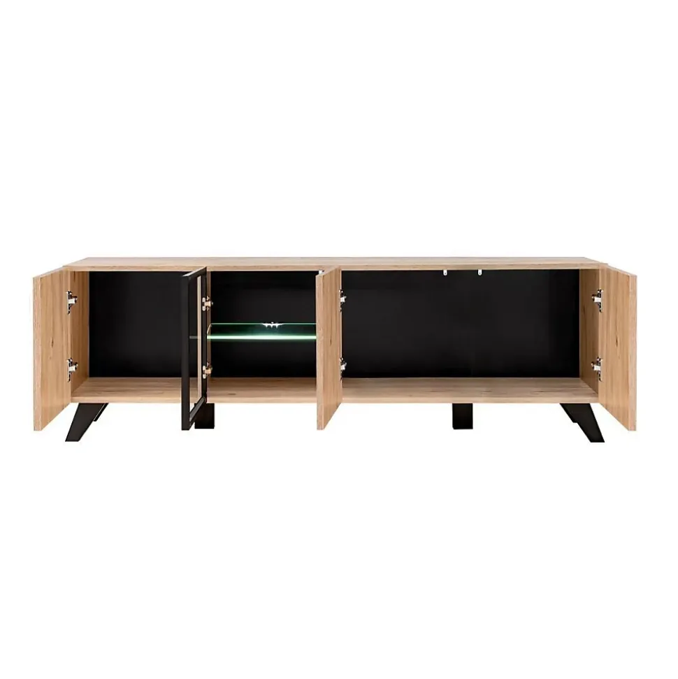 Ensemble Meuble TV "Liam" 320cm Naturel & Noir