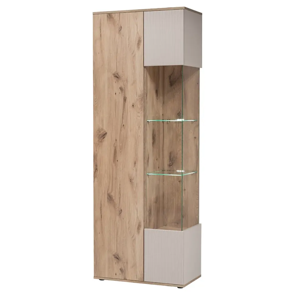 Ensemble Meuble TV Rainuré "Catalina" 320cm Naturel