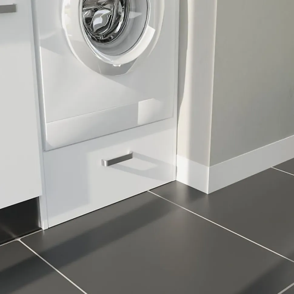Ensemble meubles buanderie avec emplacement lave-linge surélevé - B05