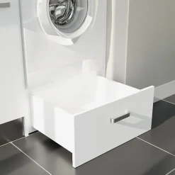 Ensemble meubles buanderie avec emplacement lave-linge surélevé - B05