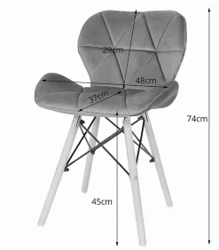 Ensemble repas Valora Table ronde blanche KOVA 80 cm + 4 chaises jaunes WAKO