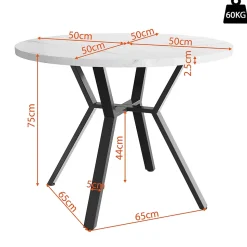 Ensemble repas 100x75 cm avec 4 chaises, plateau effet marbre MDF, structure métal noir et assises velours vert