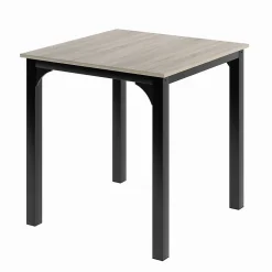Ensemble Salon Table + 2 Chaises Naturel Blackcolors