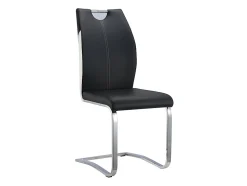 Ensemble table + 4 chaises - Coloris : noir et blanc - WINCH