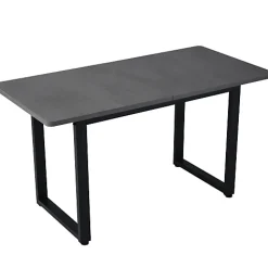 Ensemble table à manger 5 pièces avec 4 chaises en velours gris vert noir et table rectangulaire moderne