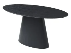 Ensemble table ANTELADA + 4 chaises GULSUN - Noir et beige