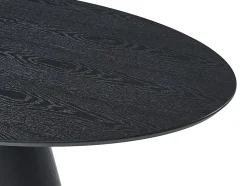 Ensemble table ANTELADA + 4 chaises GULSUN - Noir et beige