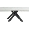 Ensemble table CATONAV + 4 chaises CELOLA - Blanc et crème