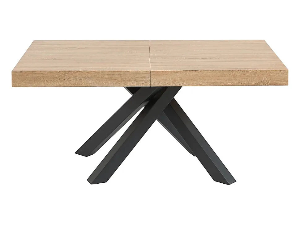 Ensemble table CATONAV + 4 chaises MASURIE - Naturel et crème