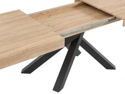 Ensemble table CATONAV + 4 chaises MASURIE - Naturel et crème