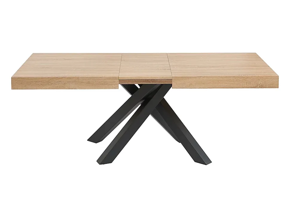 Ensemble table CATONAV + 4 chaises MASURIE - Naturel et crème